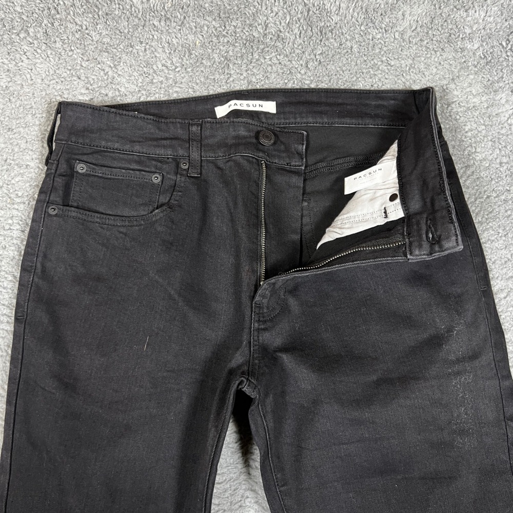 PacSun Slim Jeans Mens 32x34 Black Excellent Stretch Denim Casual